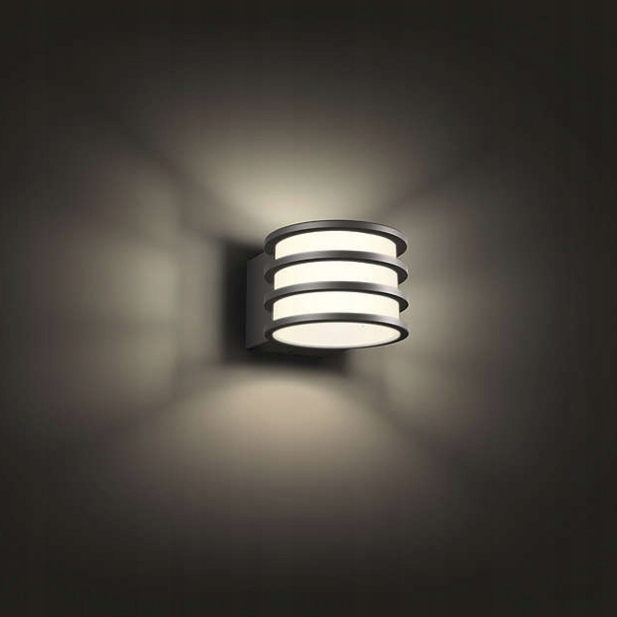 Philips Hue Lucca Outdoor Wall Light (Twin Pack)