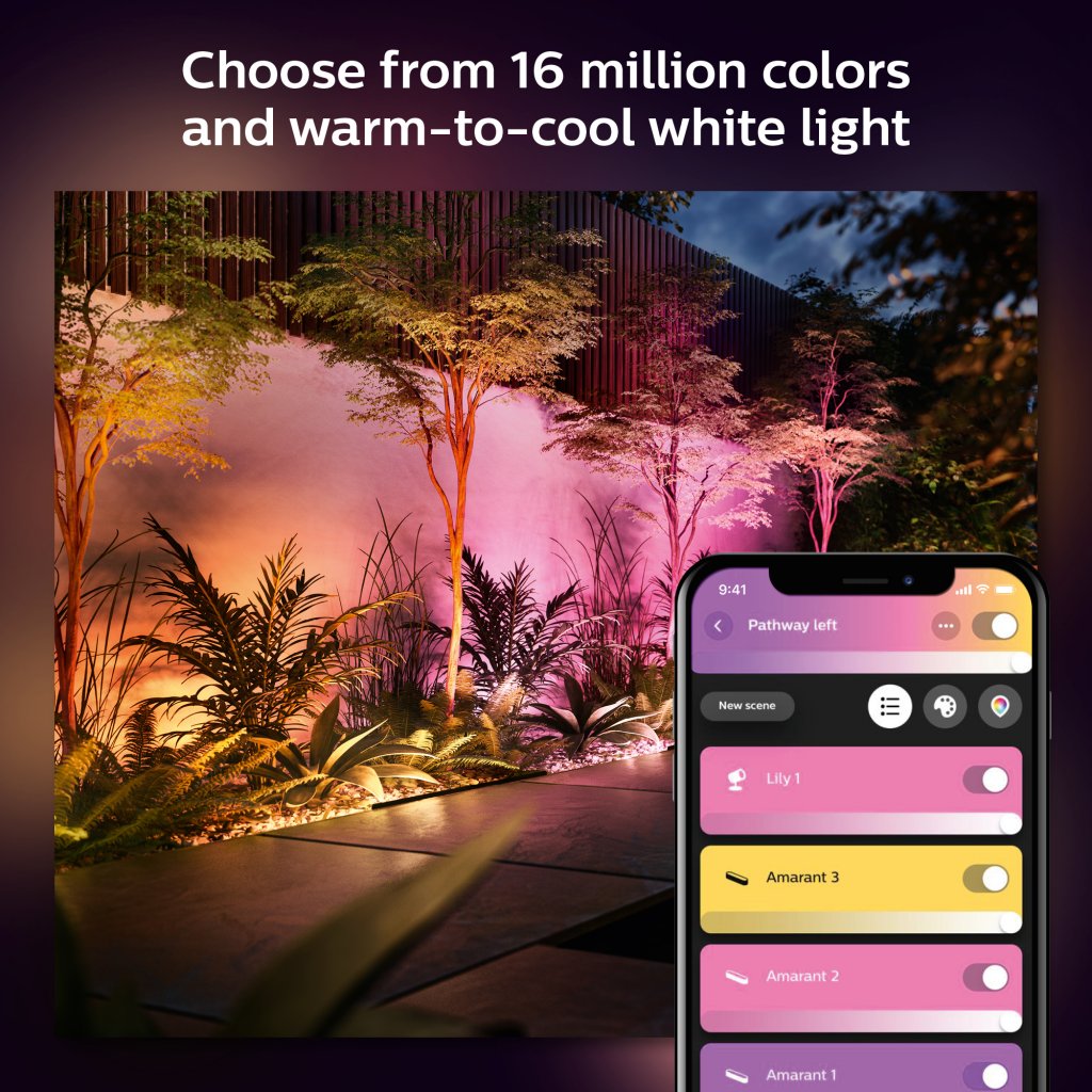 Philips Hue White and colour ambience Amarant Linear Outdoor Smart Light