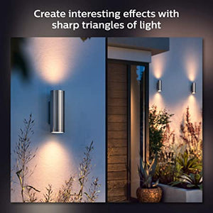 Philips Hue White and Colour Ambience Appear Outdoor Wall Light - White