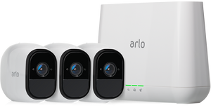 Arlo Pro Smart Home Security Kit with 3 Cameras Including Base Station Hub with Siren