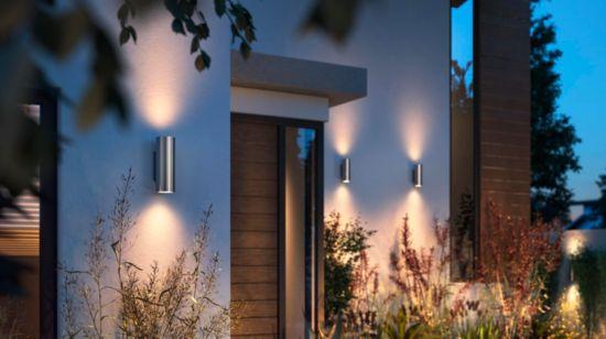 Philips Hue White and Colour Ambience Appear Outdoor Wall Light - White