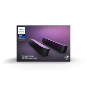 Philips Hue White and Colour Ambience Play Light Bar Double Pack - Black