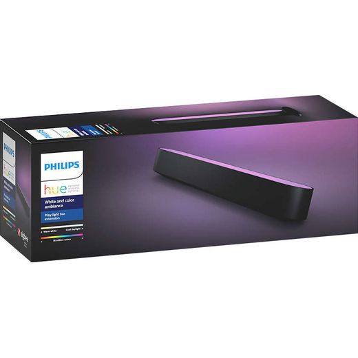 Philips Hue White and Colour Ambience Play Light Bar Extension Pack - Black